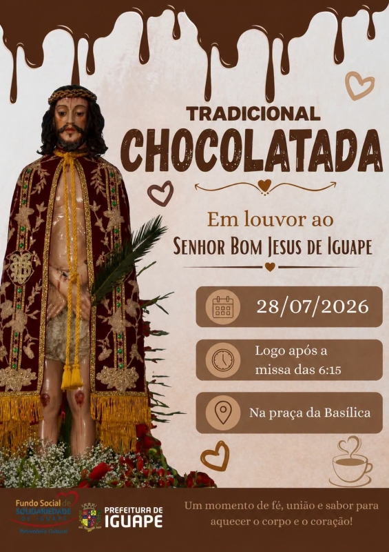 Noticia chocolatada-em-louvor-ao-senhor-bom-jesus-de-iguape