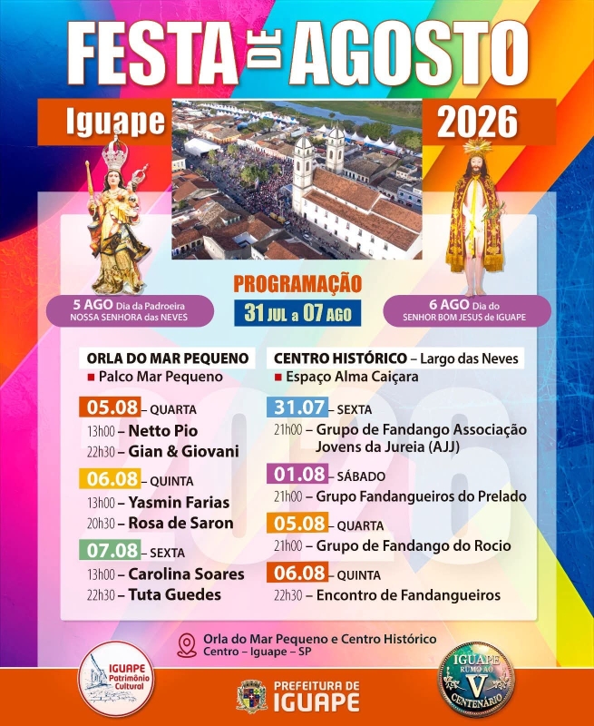 Noticia programacao-de-shows-da-festa-de-agosto